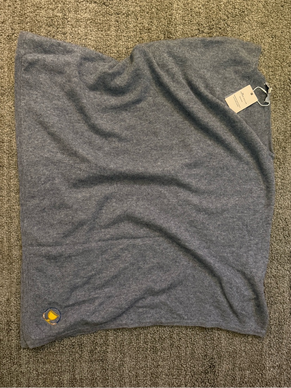 Peter Millar Gray Presidents cup cashmere poncho